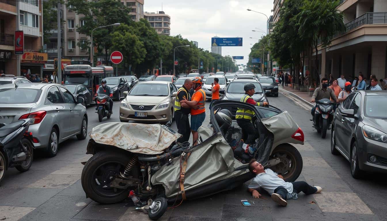 Wypadek drogowy w Holandii z cudzoziemcem