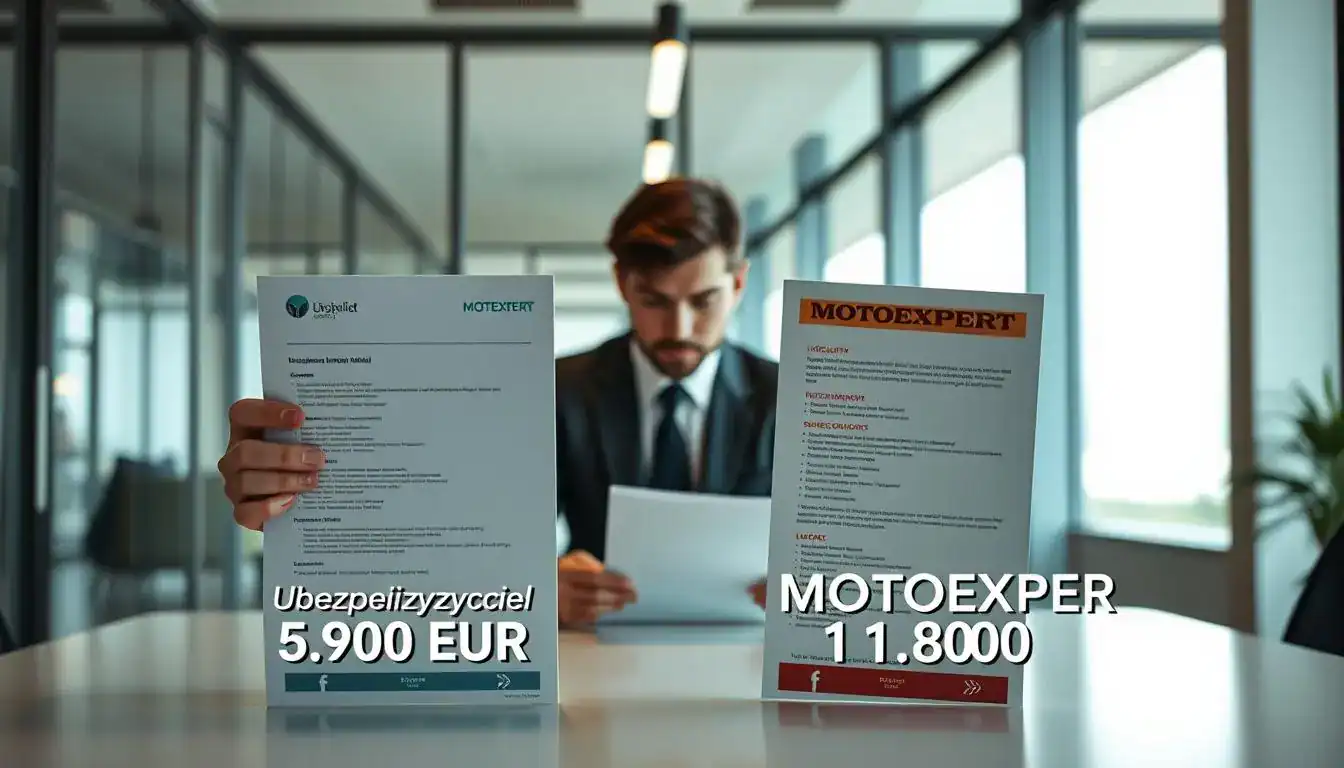 Ubezpieczyciel 5 900 EUR, a rzeczoznawca MOTOEXPERT 11 800 EUR