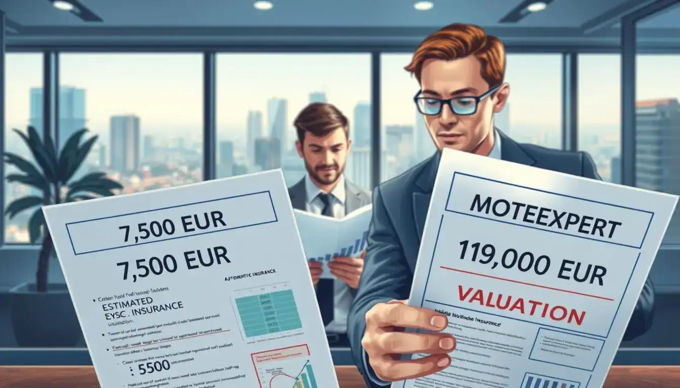 Ubezpieczyciel 7 500 EUR, a rzeczoznawca MOTOEXPERT 15 000 EUR