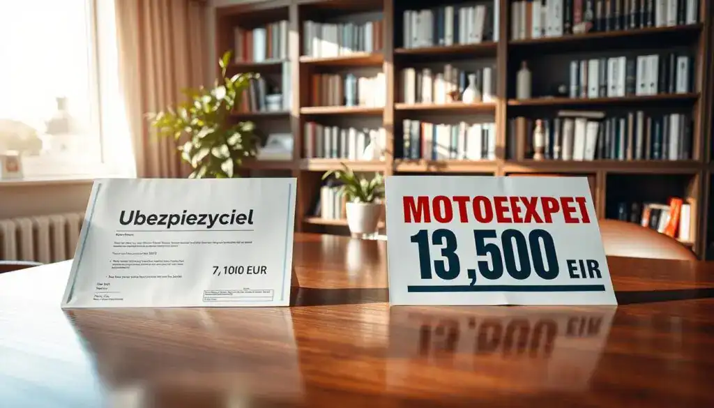 Ubezpieczyciel 7 100 EUR, a rzeczoznawca MOTOEXPERT 13 500 EUR