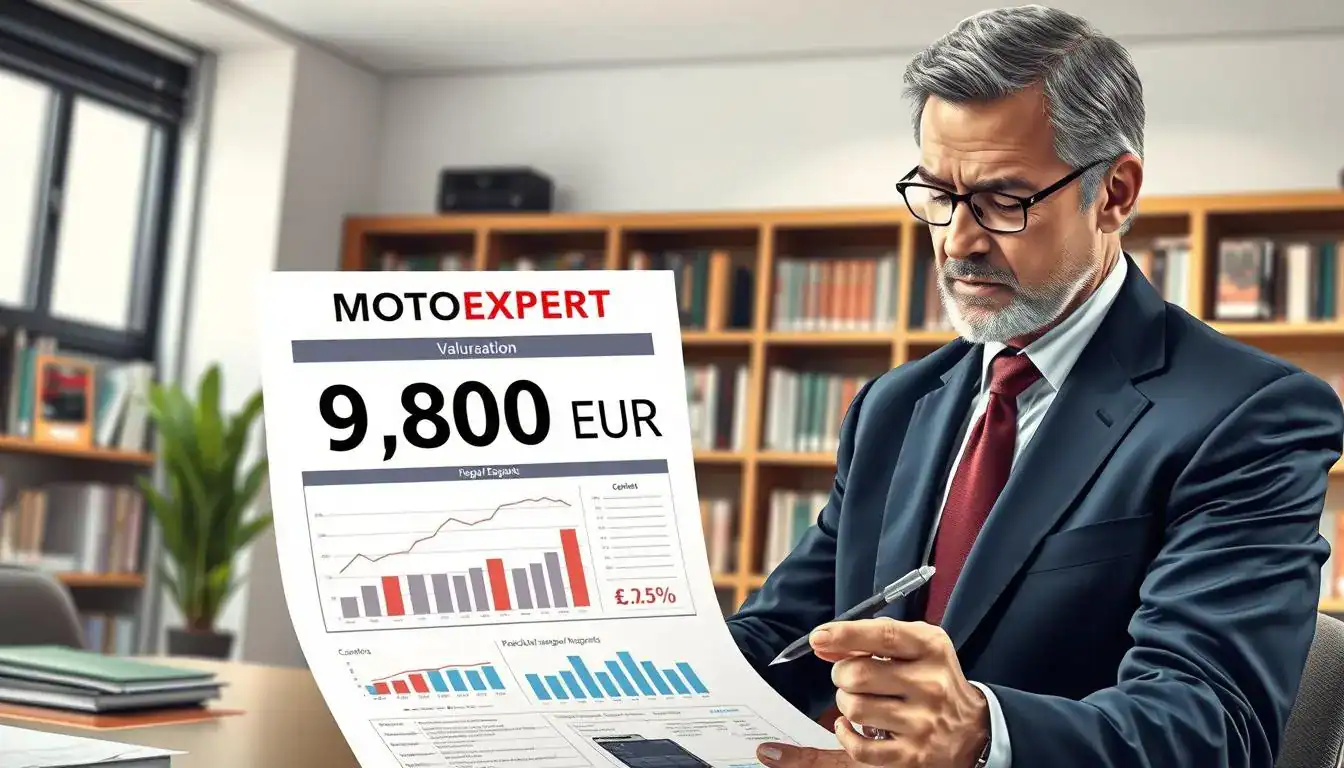 Ubezpieczyciel 5 555 EUR, a rzeczoznawca MOTOEXPERT 9 800 EUR