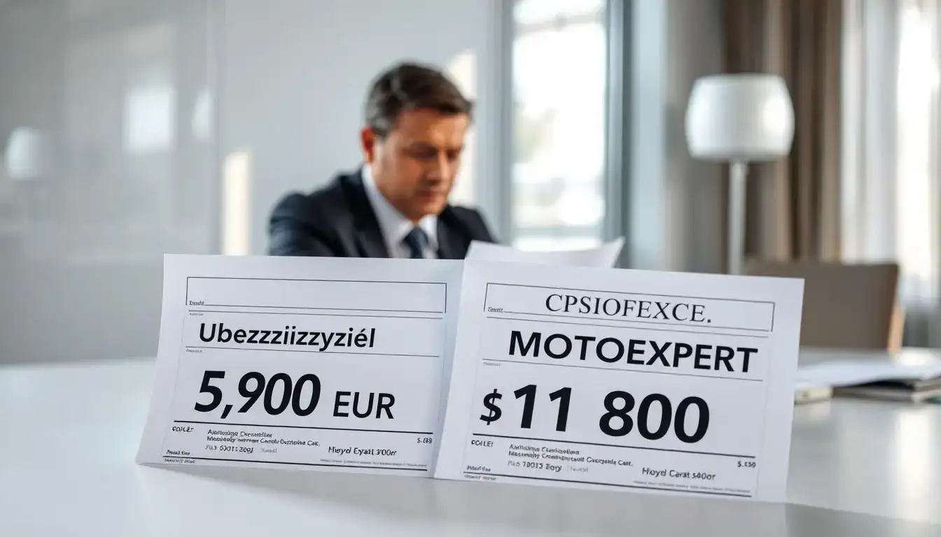 Ubezpieczyciel 5 900 EUR, a rzeczoznawca MOTOEXPERT 11 800 EUR